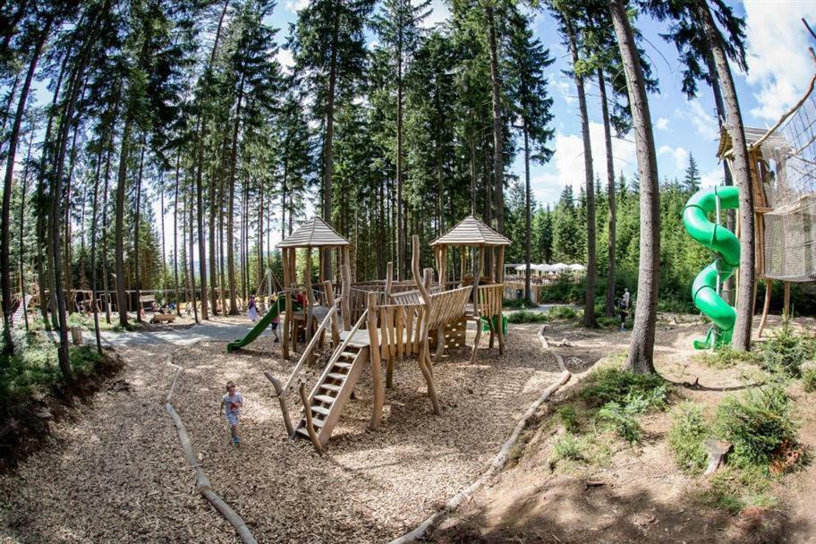 Retro Chaty U Plaze Lipno Hotell Černá v Pošumaví Exteriör bild